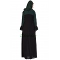 Dual colored abaya- Black and Green Dual colored abaya- Black and Green